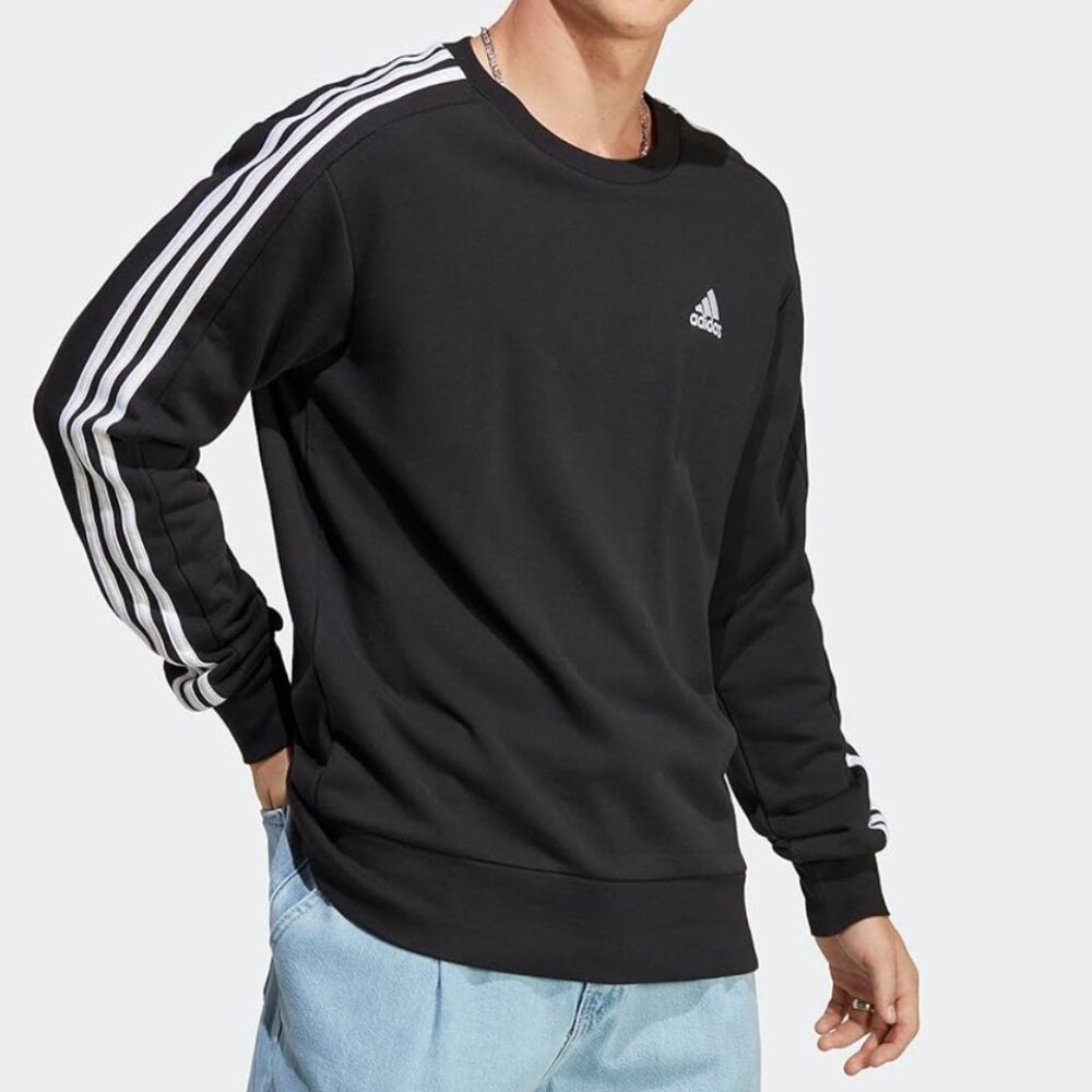 Adidas Essentials 3-Stripes Fleece Sweatshirt - Men